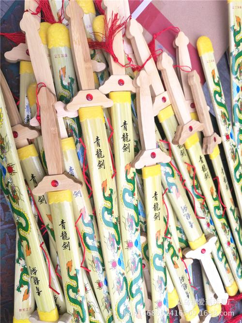 竹制木制儿童玩具刀剑 地摊景区庙会地竹木工艺品
